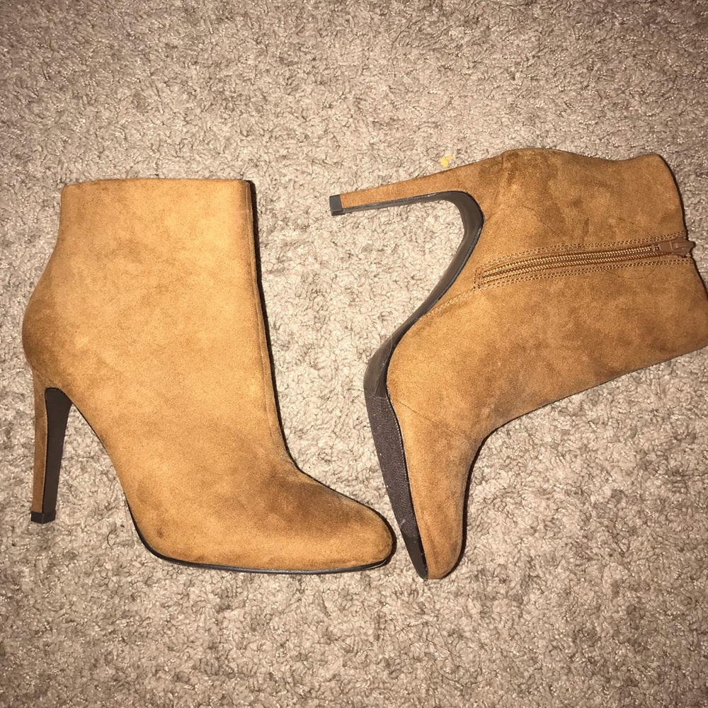 Tan booties